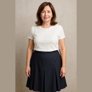 BFA Classics Blue Pleated Skirt Women's Size 20W